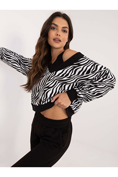 Factory Price Compleu Dama Maneca lunga, Animal print, My Red Lips, Alb Casua...