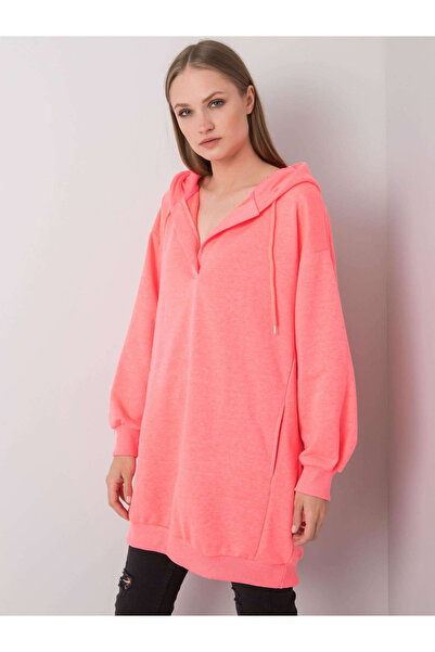 Factory Price Hanorac Dama, ex moda, Bumbac, Maneca lunga, Roz neon, model EM...