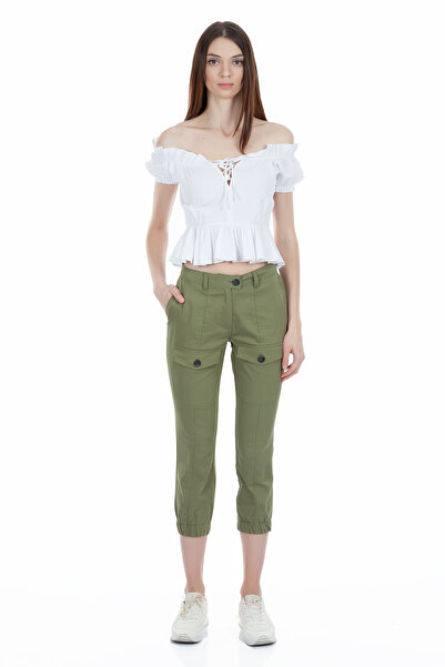 FIRST STYLE Turkish Women's Trousers in Oil Color