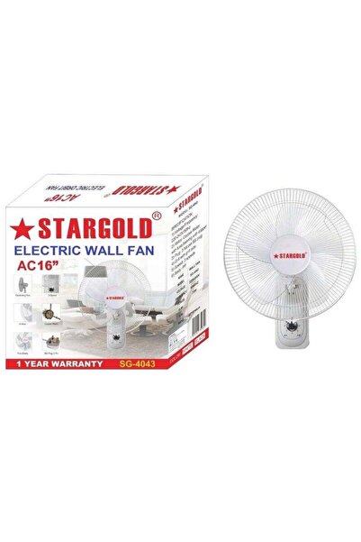 Stargold SG-4043 16-Inch Electric Wall Fan | Powerful AC Motor, 3-Speed Contr...