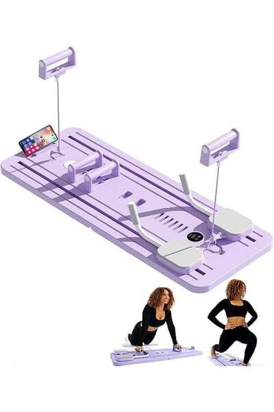 ELTRAZONE Pilates Board, Pilates Reformer Set, Multi-Purpose Foldable Pilates...