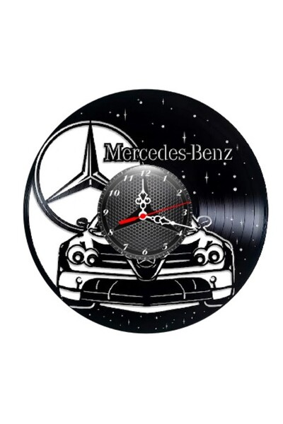 OEM Ceas de perete decorativ din disc de vinil, model Mercedes-Benz SLR McLar...