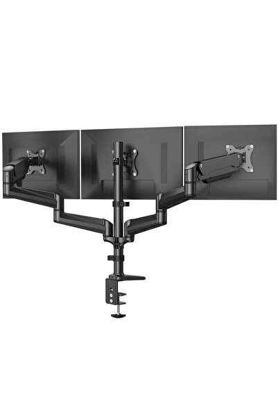 ELTRAZONE 3-Monitor Mount for 17-32 Inch Screens | Height Adjustable Monitor ...