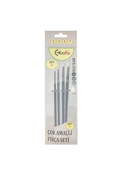 Art & Art Bafix Round Tip Brush Set 4-Piece (1-3-5-7) Set-7