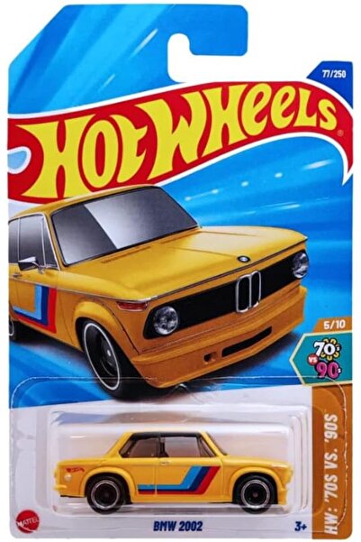 HOT WHEELS BMW 2002 (1/64) Sarı - Yurt Dışı Uzun Kartonet - HHV28