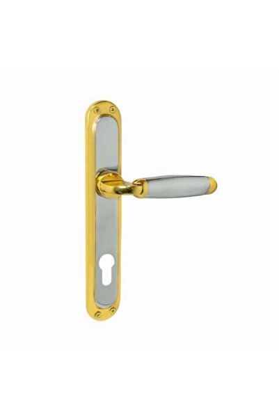Aydoğan Turkish Brass Door Handle Diplomat Model Gold+Chrome color