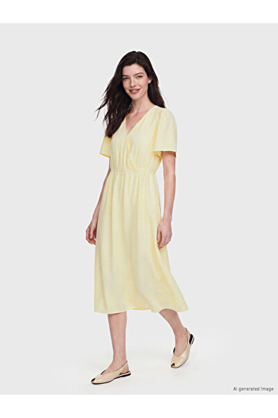 LC Waikiki Timeless Clothing & Timeless Choices V-Fit Waist-Sitting Dress