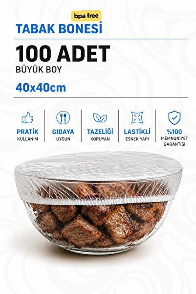 MCA Deerhome 100 Pcs Large Size Elastic Practical Freshness-Keeping Pot and D...