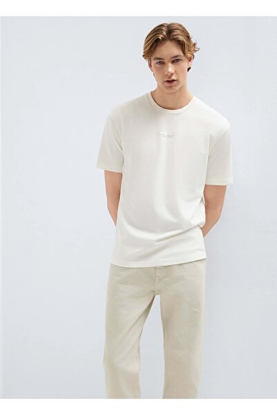 Mavi M0613348 Jeans Printed T-Shirt Men's T-Shirt White