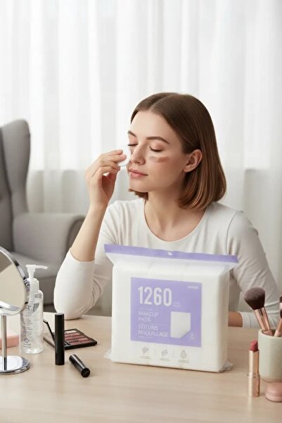 Miniso Lisanslı Soft Series Makyaj Pamuğu 1260’lı – Uzun Süreli Bakım