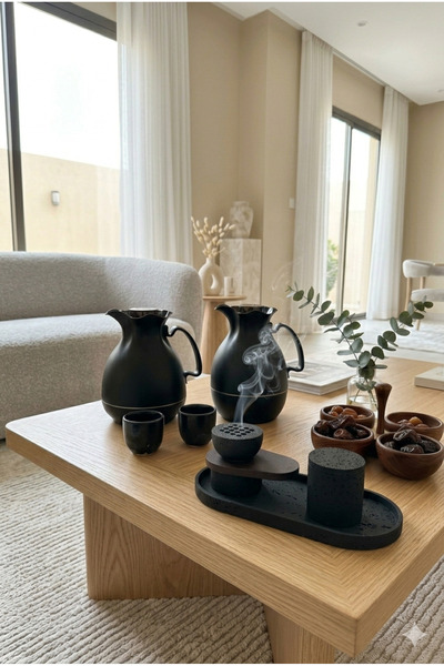 Generic Luxurious Tea and Coffee Set with Elegant and Modern Incense Burner