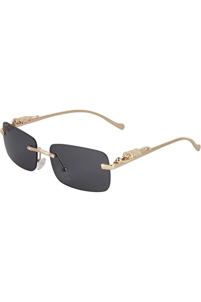 ZARORA FLAWLESS EYEWEAR Rimless Oversized Sunglasses for Women Men Rectangula...
