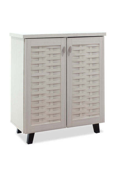 Adore Dulap pantofi Mantam 12 perechi, 78x40x92 cm - Alb