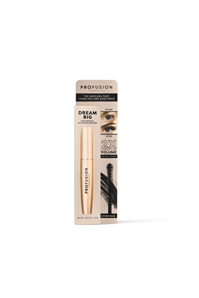 PROFUSION COSMETICS Μάσκαρα για επιμήκυνση και όγκο, Dream Big, Έντονο Μαύρο,...