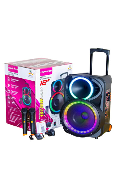 AT Performance Boxă Karaoke 12" KOLAV F1230, 400W PMPO, 2 Microfoane , Blueto...