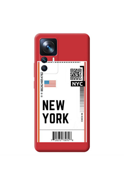 Other Xiaomi Mi 12T New York NYC Red Colored Silicone TPU Θήκη
