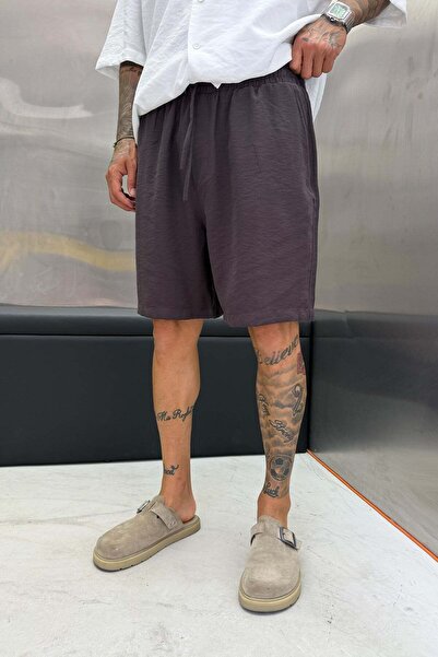 NOMARC Plum Modal Fabric Oversize Shorts
