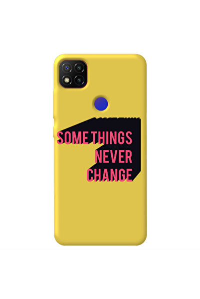 Other Xiaomi Redmi 9c Somethings Never Change Yellow Colored Silicone TPU Θήκη