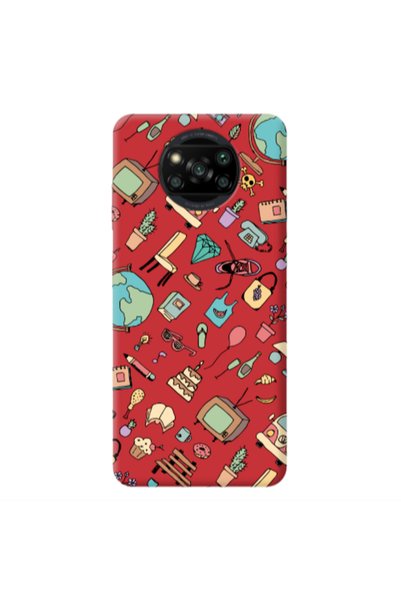 Other Xiaomi Poco X3 /X3 Pro Mixed up Red Colored Silicone TPU Θήκη