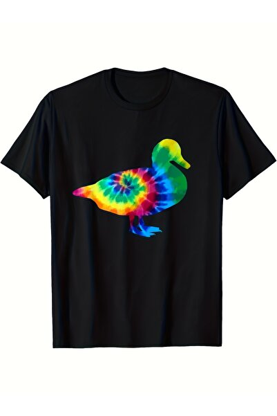 212Wear تي شيرت عتيق الطراز بنمط تاي داي، بأكمام قصيرة، بتصميم هيبّي وريفي، ك...