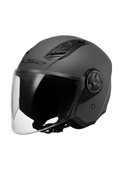LS2 ÇENESİZ KASK AIRFLOW 2 MAT TITANIUM ORJİNAL M