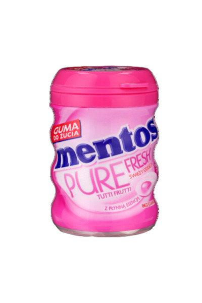 Mentos Pure Fresh guma de mestecat Tutti Frutti, 60g, fara zahar, cu aroma de...