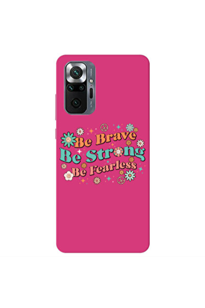 Other Xiaomi Redmi Note 10 Pro 4G Be Brave Fuchsia Colored Silicone TPU Θήκη