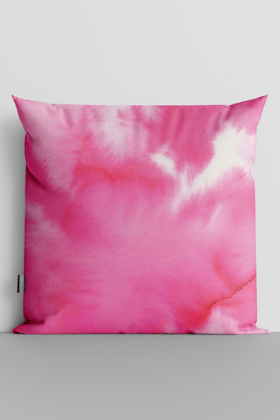 TicaretJet Watercolor Themed Double Sided Digital Printed Throw Pillow Cover ...
