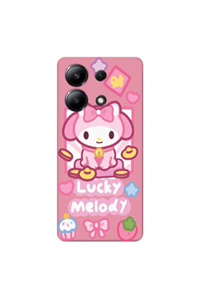 Other Xiaomi Redmi Note 13 4G Lucky Melody Pink Colored Silicone TPU Θήκη