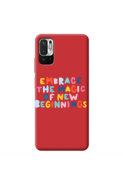 Other Xiaomi Redmi Note 10 Pro 5G Embrace Red Colored Silicone TPU Θήκη