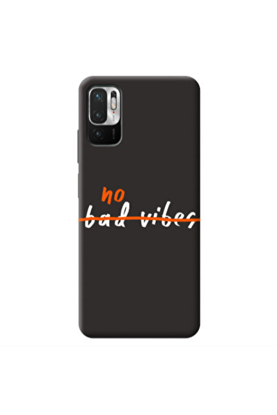 Other Xiaomi Redmi Note 10 Pro 5G No bad vibes 2 Black Colored Silicone TPU Θήκη