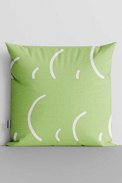 TicaretJet Half Circles Double Sided Digital Printed Pillow Throw Pillow Cove...