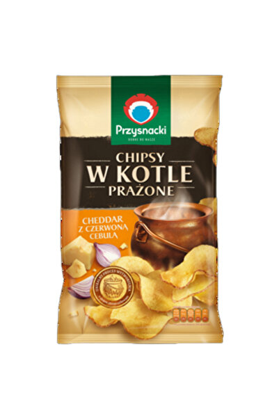 PRZYSNACKI Chipsuri Przysnacki, Cheddar cu ceapa rosie, 125g
