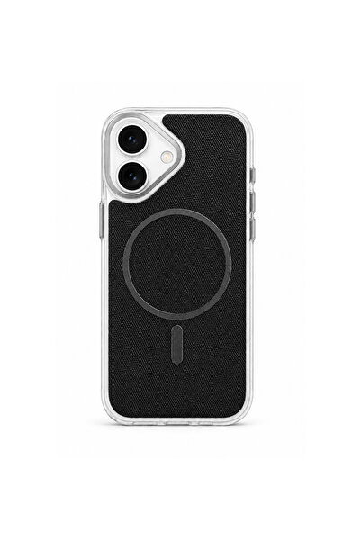 Brabus iPhone 17 Uyumlu Uniq MagSafe Özellikli Orijinal Keten Kaplamalı Sarar...