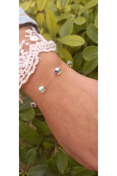 Swarovski Ασημένιο βραχιόλι 925 με στρας, μέγεθος XXL
