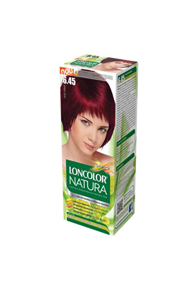 Loncolor Vopsea Permanenta pentru Par Natura, nuanta 6.45 rosu rubin