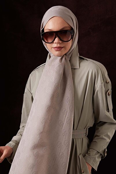 Levidor Stone Lvd Printed Naia Jacquard Shawl