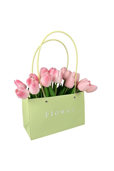 OEM Set Pachete pentru Flori Hârtie Verde 22x10.5x13.5 cm