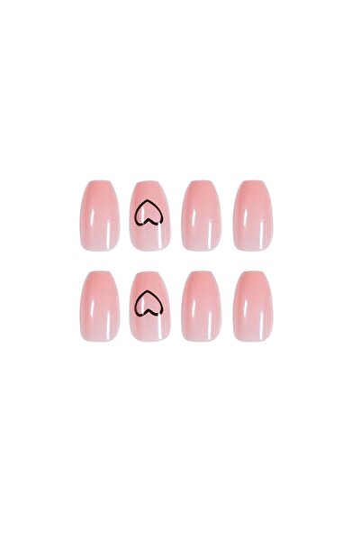 MACVI ® 24-Piece Ballerina Press-On False Nails, Glossy Multicolor ABS, Reusable