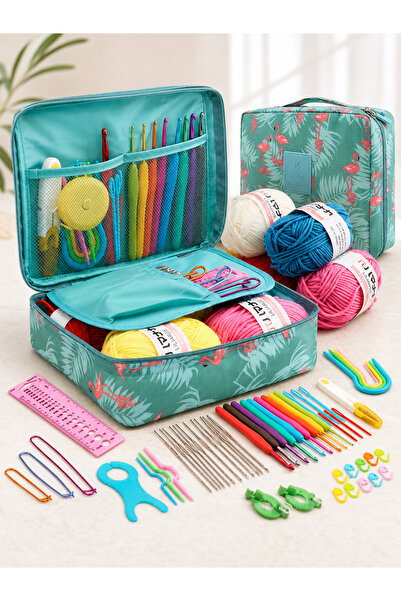 Liva Craft Art&Craft Set de materiale pentru tricotat, set profesional de cro...