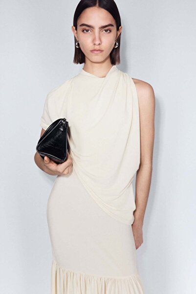 H&M Cape-detail jersey dress