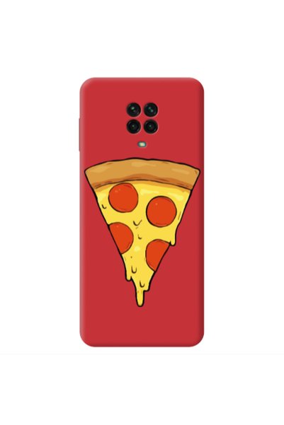 Other Xiaomi Redmi Note 9 Pro Pizza Slice Red Colored Silicone TPU Θήκη