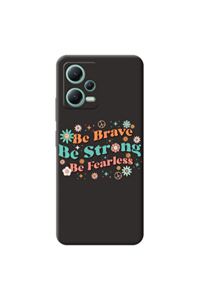Other Xiaomi Redmi Note 12 Pro 5G Be Brave Black Colored Silicone TPU Θήκη