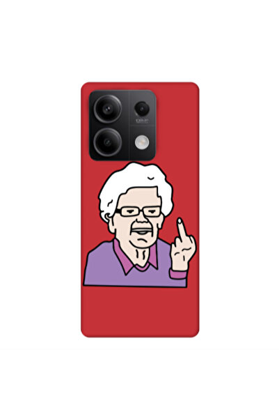 Other Xiaomi Redmi Note 13Pro 5G Crazy Granny Red Colored Silicone TPU Θήκη