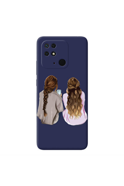Other Xiaomi Redmi 10C Friends Dark blue Colored Silicone TPU Θήκη