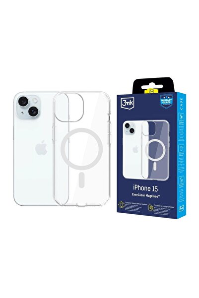 3MK Husă EverClear MagCase pentru iPhone 15, transparentă din TPU