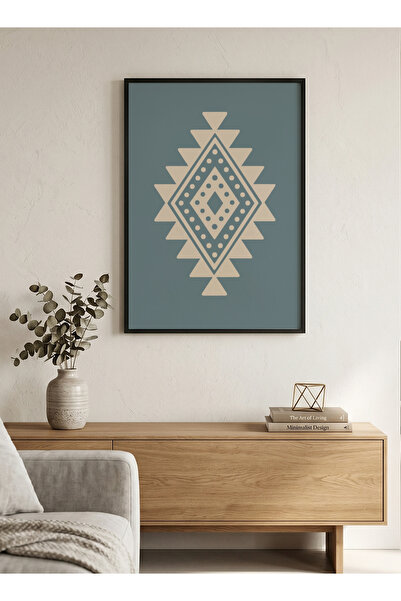 LOWHA Canvas Wall Art Stretched Over Wooden Frame with Black Floating Frame a...