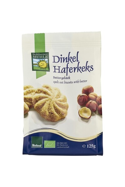 MÜHLE Biscuiti fragezi cu unt din ovaz si spelta ,