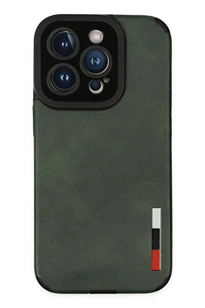 eco port iPhone 14 Pro Max Kılıf Loop Deri Silikon - Yeşil