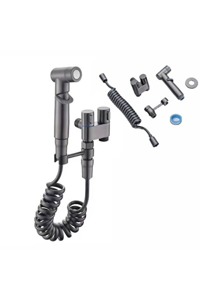 Trendily Dus igienic pentru baie ZVD de sus, robinet pentru bideu, supapa cu ...